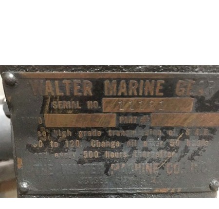 Walter V Drive R20-20 Marine Transmission