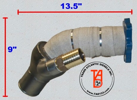 Perkins 6.354 Exhaust Elbow