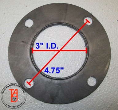 Perkins T6.354.4 Exhaust Can Elbow Gasket