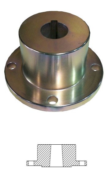 Reverse Taper Marine Transmission Coupling