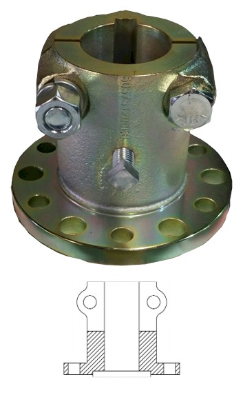 Split Marine Transmission Coupling