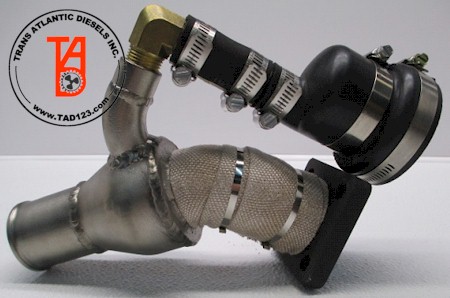 Perkins 4.108 Exhaust Elbow: