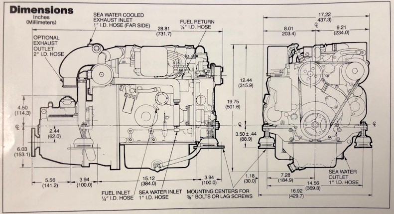 Westerbeke 30B THREE Dimensions